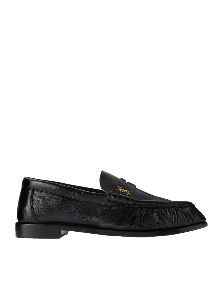 Saint Laurent Le Loafer Logo-embellished Leather Loafers