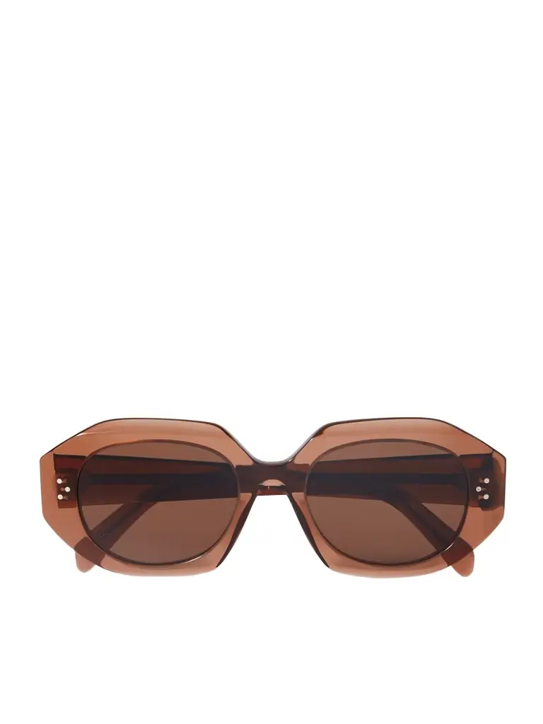 CELINE Eyewear Hexagon-frame Acetate Sunglasses