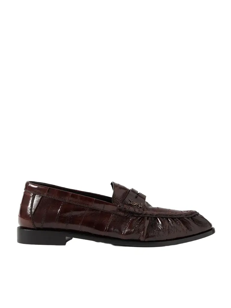Saint Laurent Le Loafer Eel Penny Loafers - Men