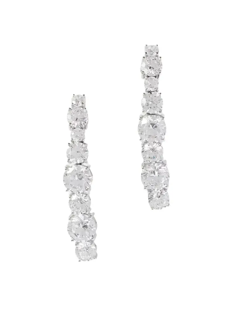 Completedworks Rhodium-plated Cubic Zirconia Earrings