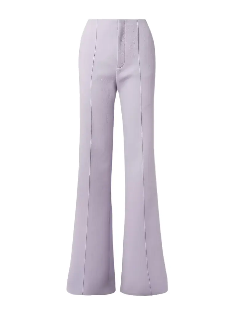 Chloé Wool-crepe Flared Pants