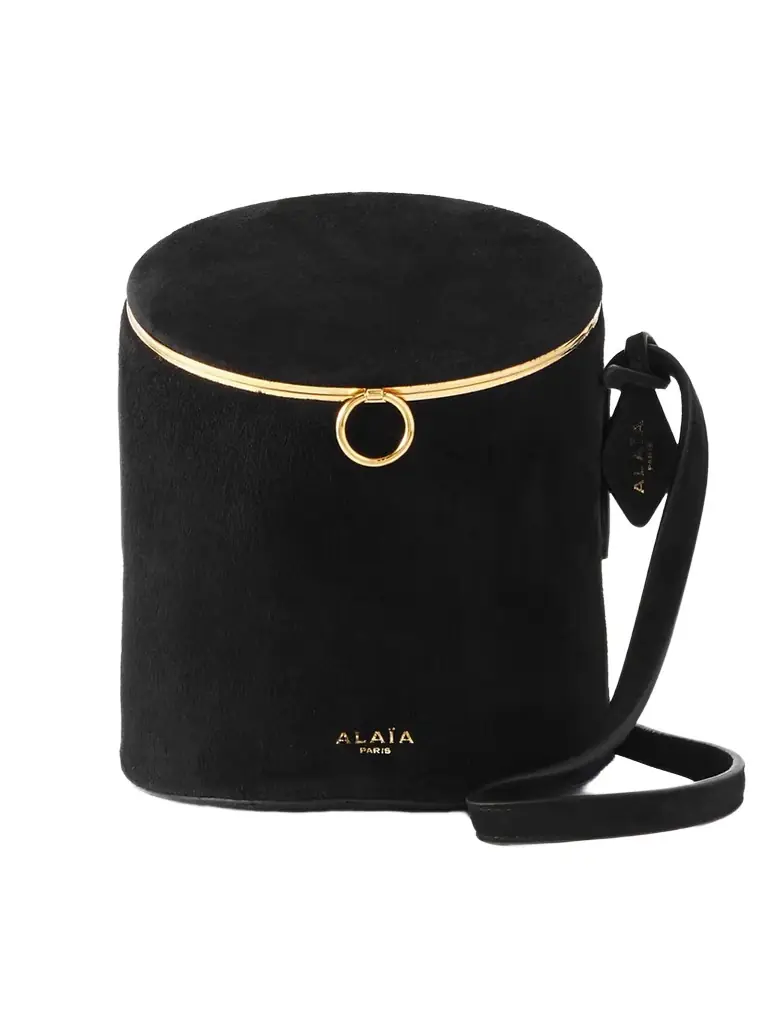 Alaïa La Canette Small Suede Shoulder Bag