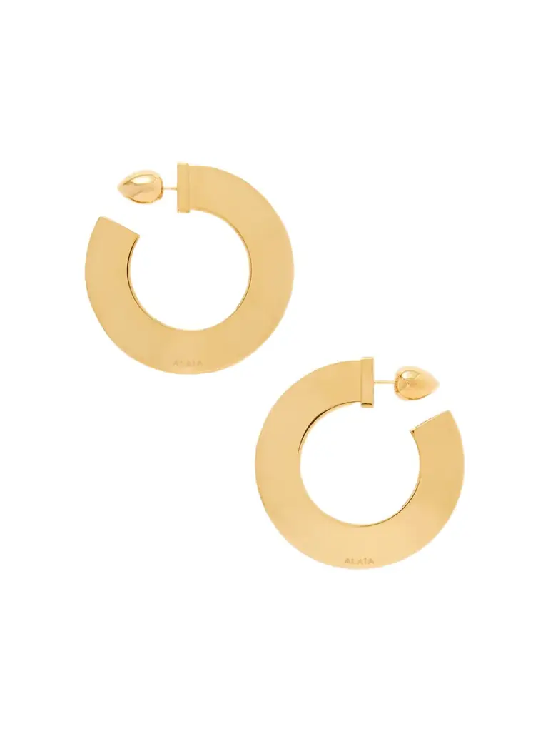 Alaïa tone Hoop Earrings
