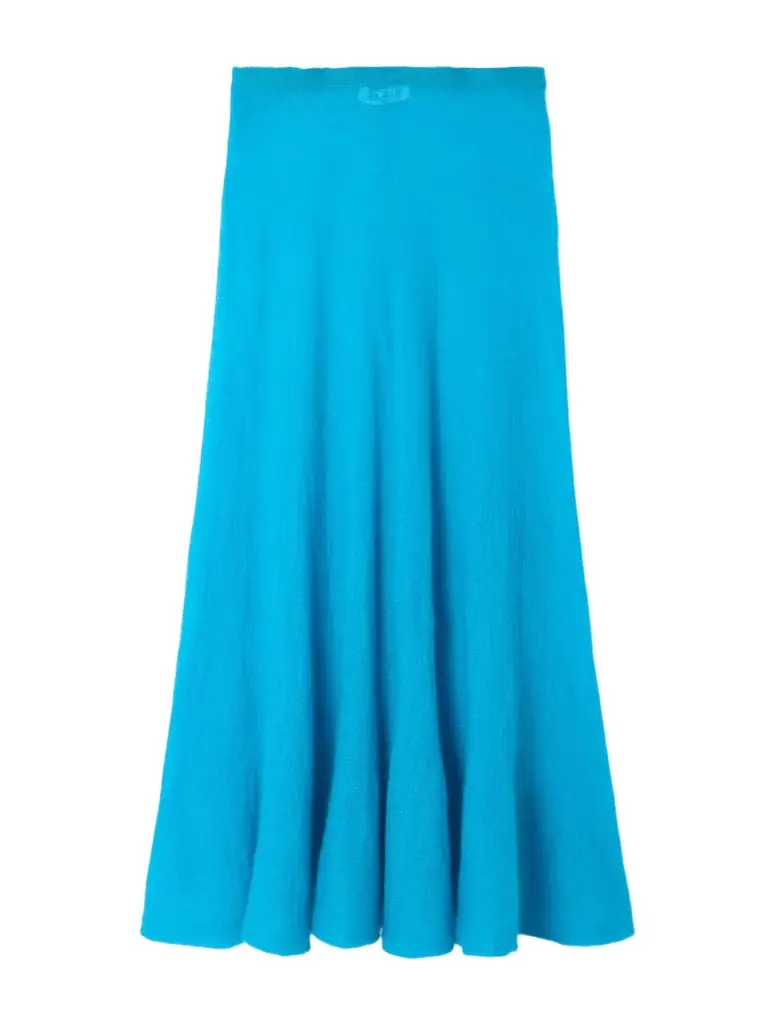 Alaïa Pleated Mohair-blend Midi Skirt