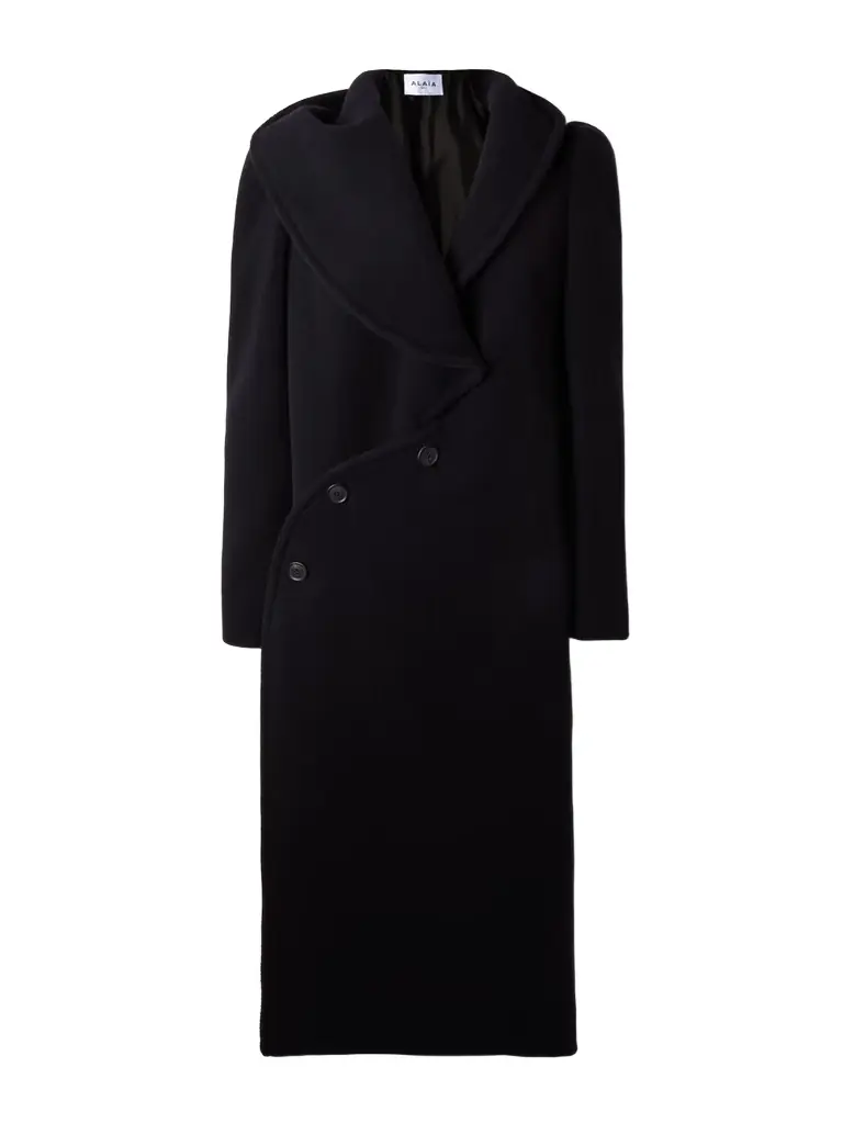 Alaïa Hooded Wool Coat