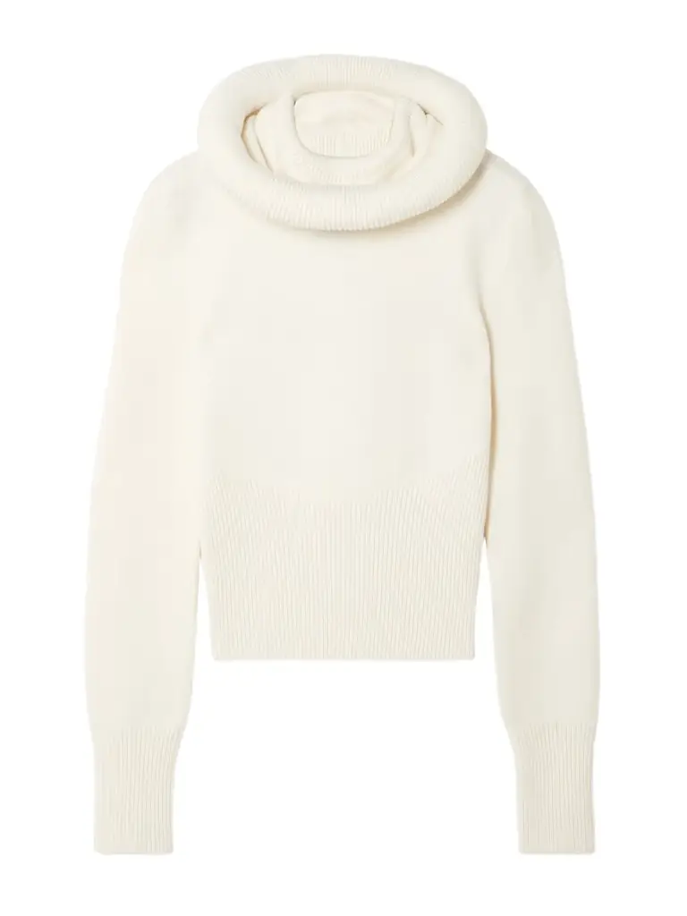 Alaïa Wool Hooded Sweater
