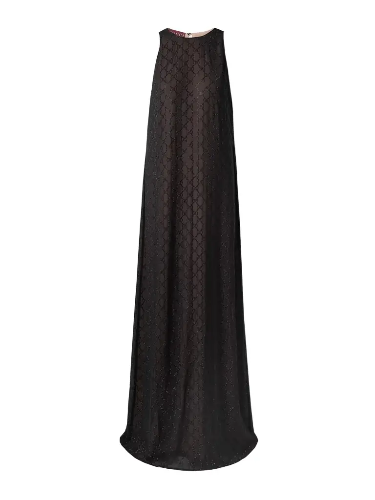 Gucci Crystal-embellished Silk-chiffon Gown