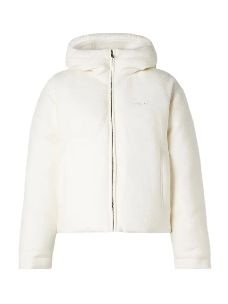 Gucci Hooded Padded Wool-blend Tweed Jacket