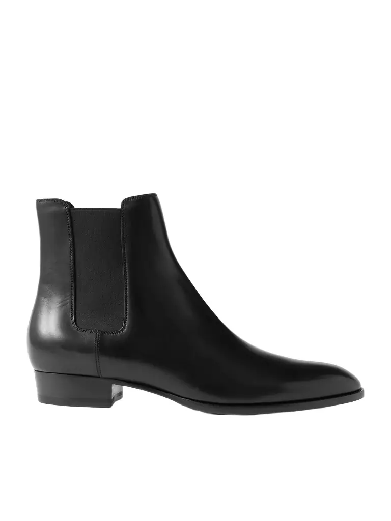 Saint Laurent Wyatt Leather Chelsea Boots - Men
