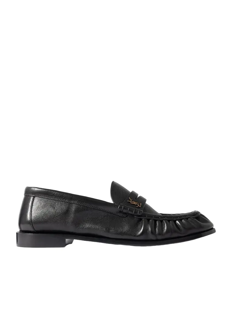 Saint Laurent Le Loafer Monogram Logo-Appliquéd Leather Penny Loafers - Men