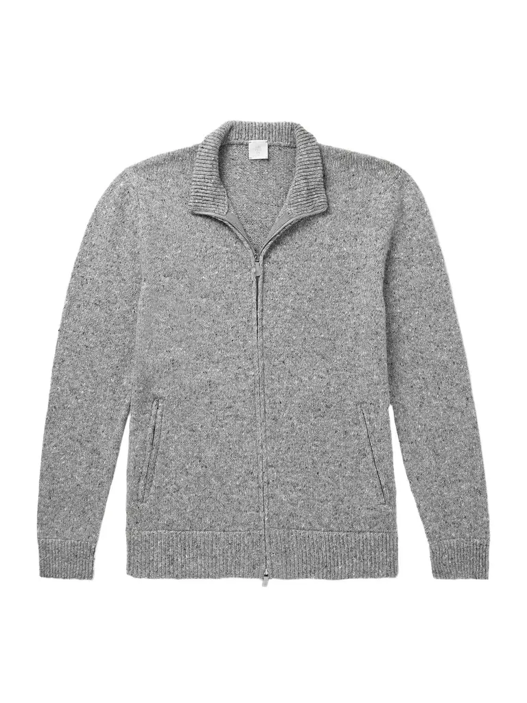 ELEVENTY Wool-Blend Zip-Up Cardigan - Men