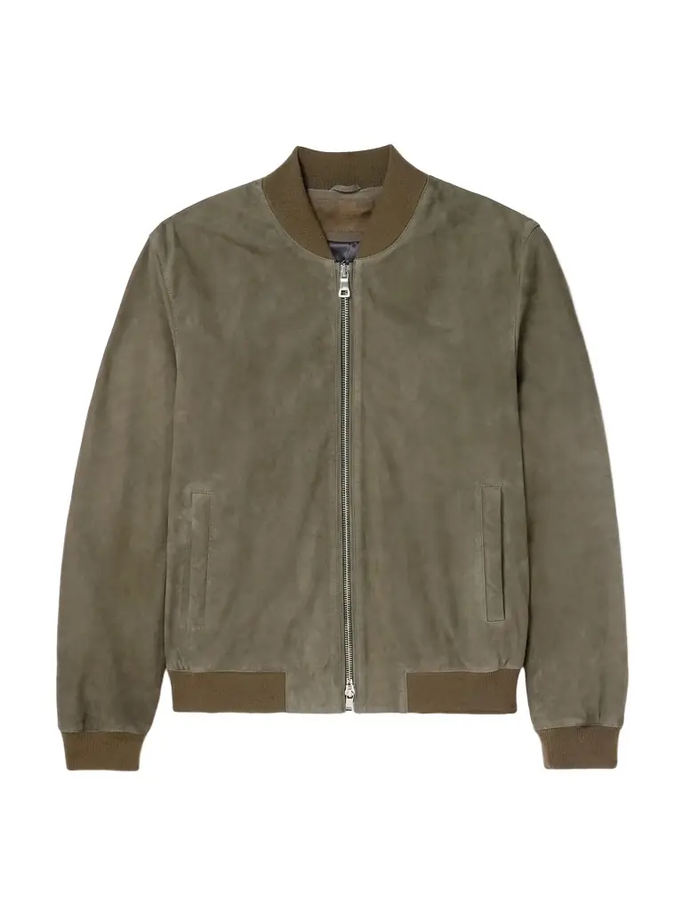 MR P. Suede Bomber Jacket - Men