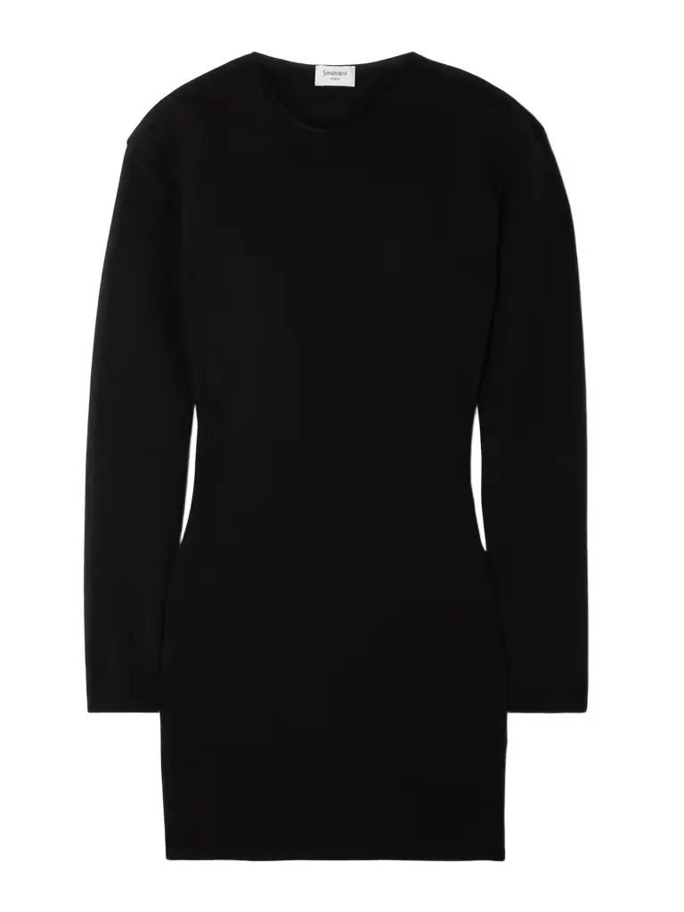 Saint Laurent Wool-blend Mini Dress
