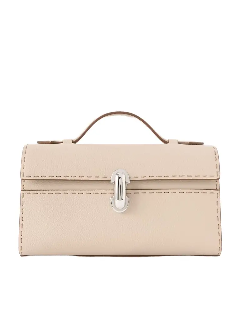 Savette Symmetry Pochette Textured-leather Tote