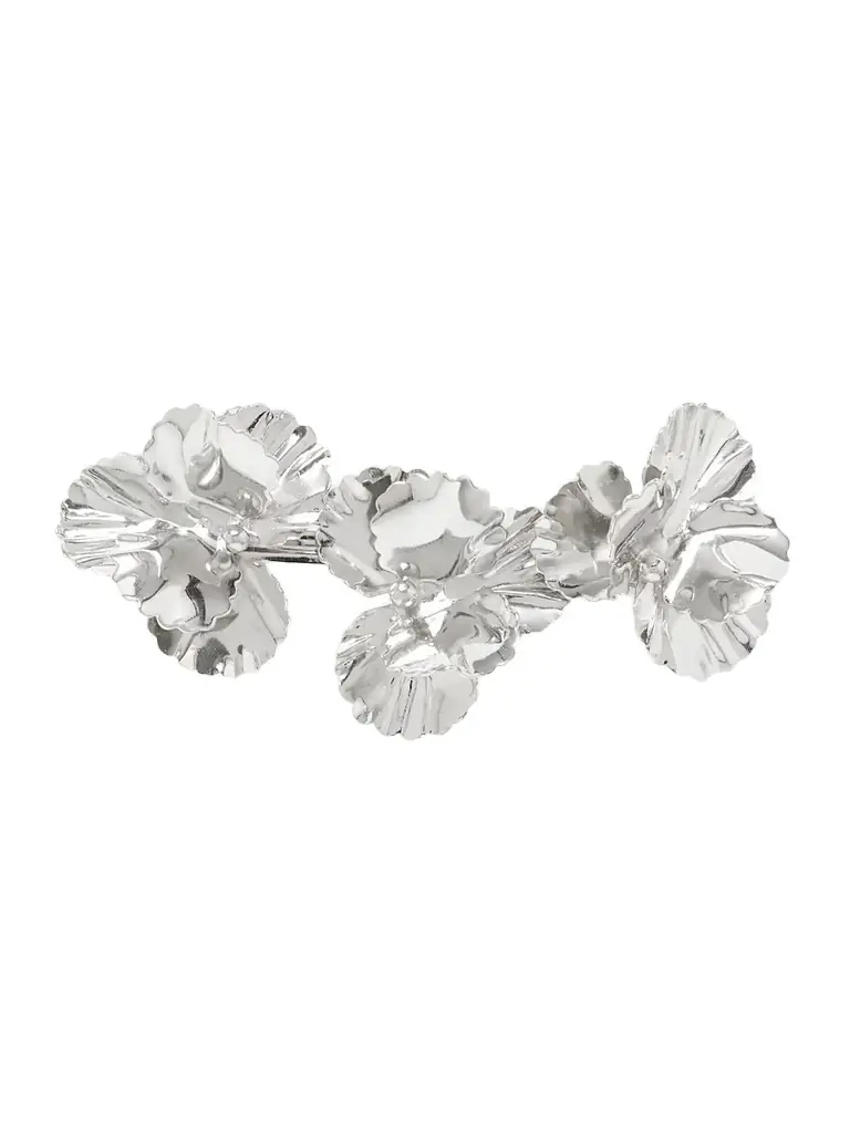 Jennifer Behr Pansy Silver-plated Hair Clip