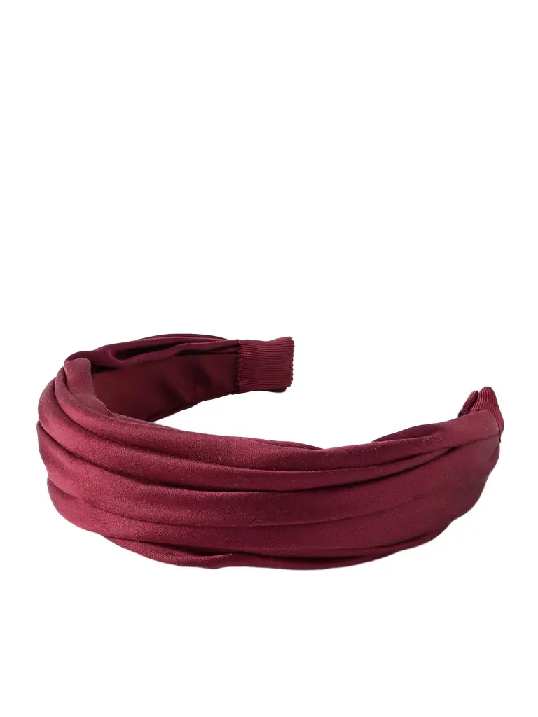 Jennifer Behr Sabrina Ruched Satin Headband