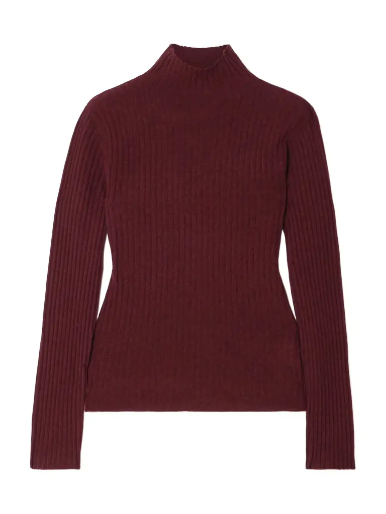 Arch4 Ariana Ribbed Cashmere Turtleneck Sweater
