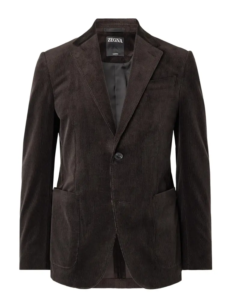 Zegna Cotton-Blend Corduroy Blazer - Men