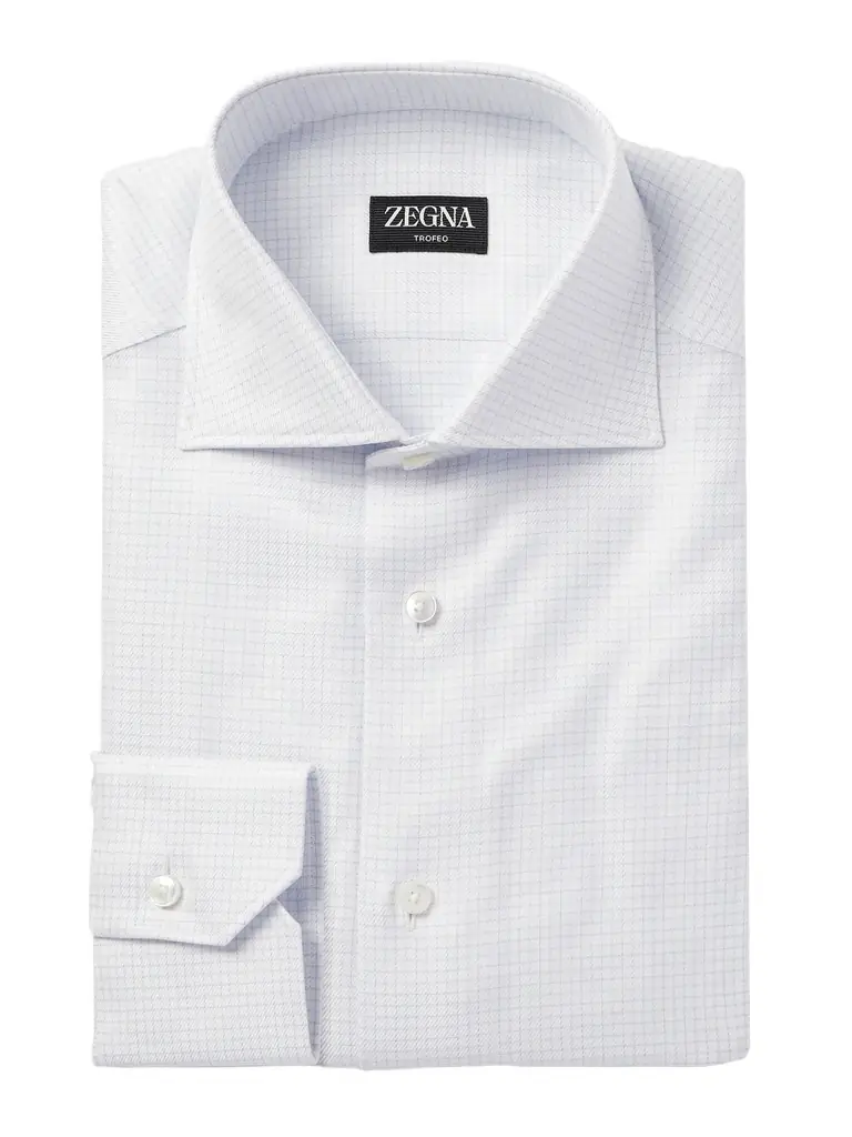 Zegna Checked Cotton Shirt - Men