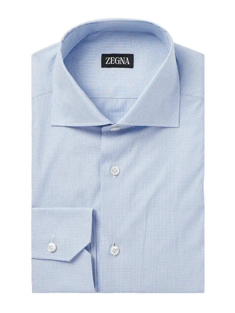 Zegna Checked Cotton Shirt - Men