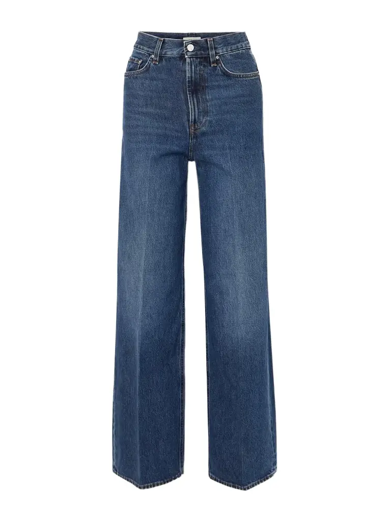 TOTEME High-rise Wide-leg Organic Jeans