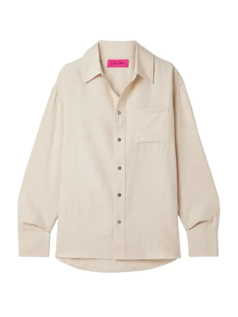 The Elder Statesman Wool And Cashmere-blend Twill Shirt
