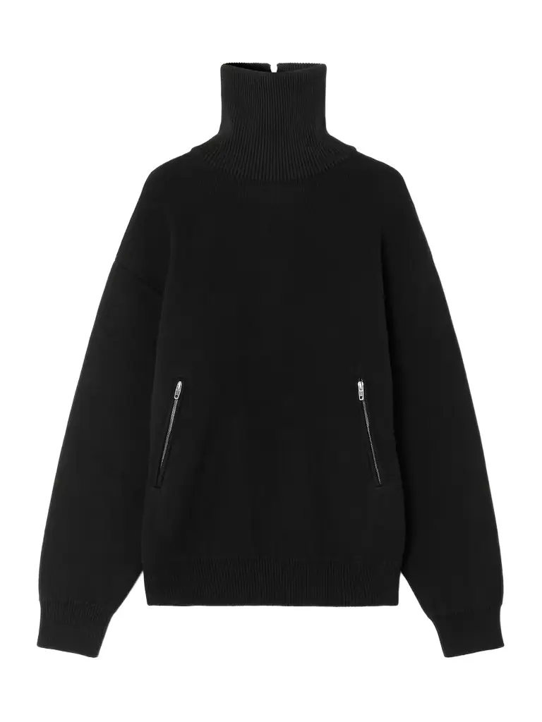 Balenciaga Cotton Half-zip weater