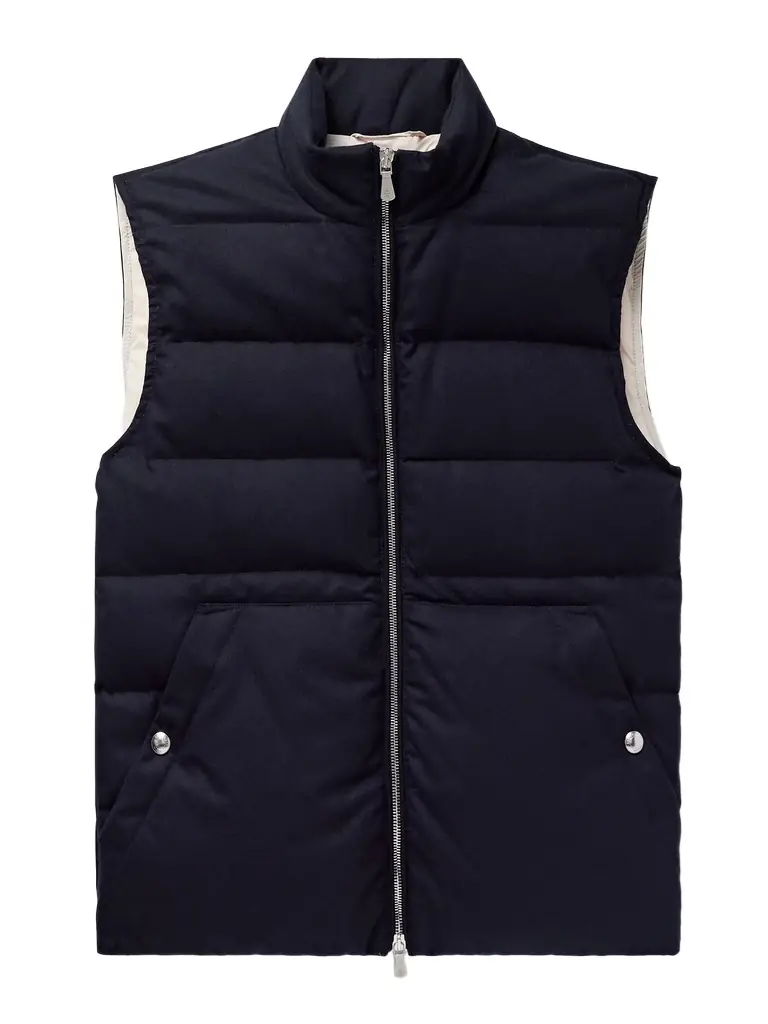 ELEVENTY Quilted Wool Down Gilet - Men