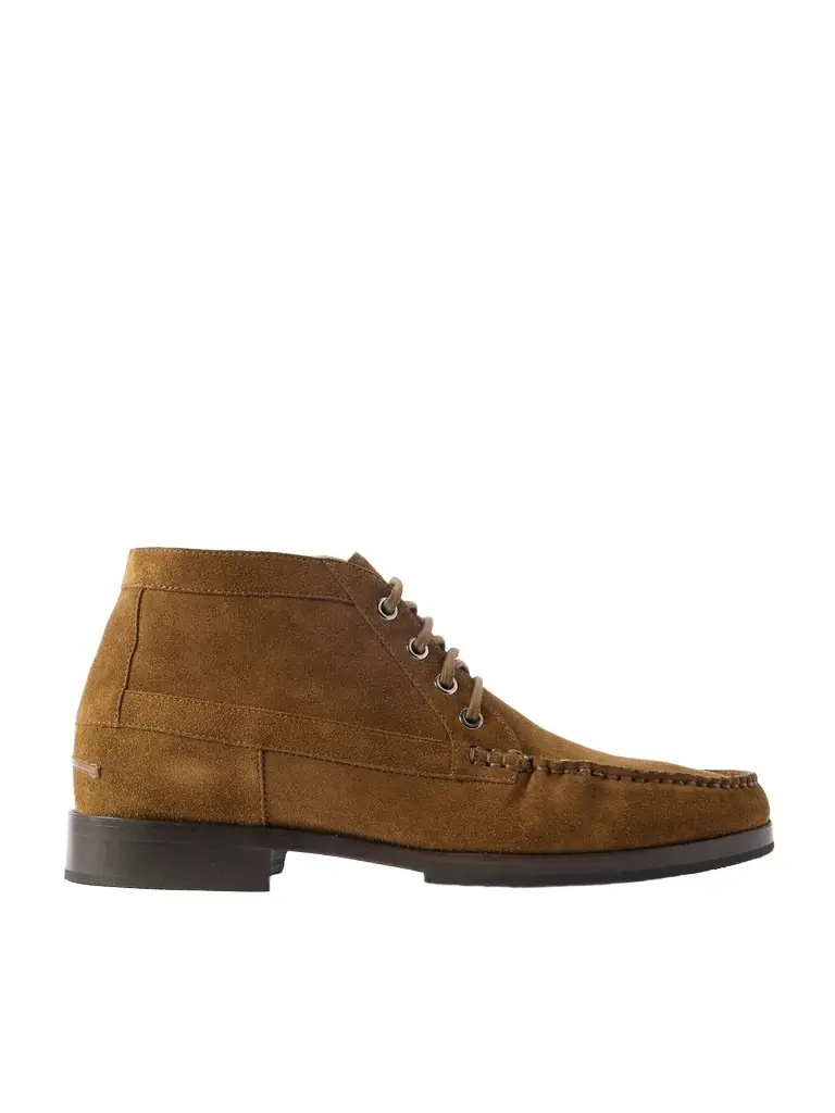 Manolo Blahnik Crosta Rhinebeck Suede Lace-Up Boots - Men