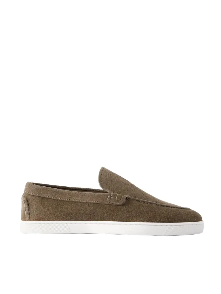 Christian Louboutin Moonboat Suede Loafers - Men
