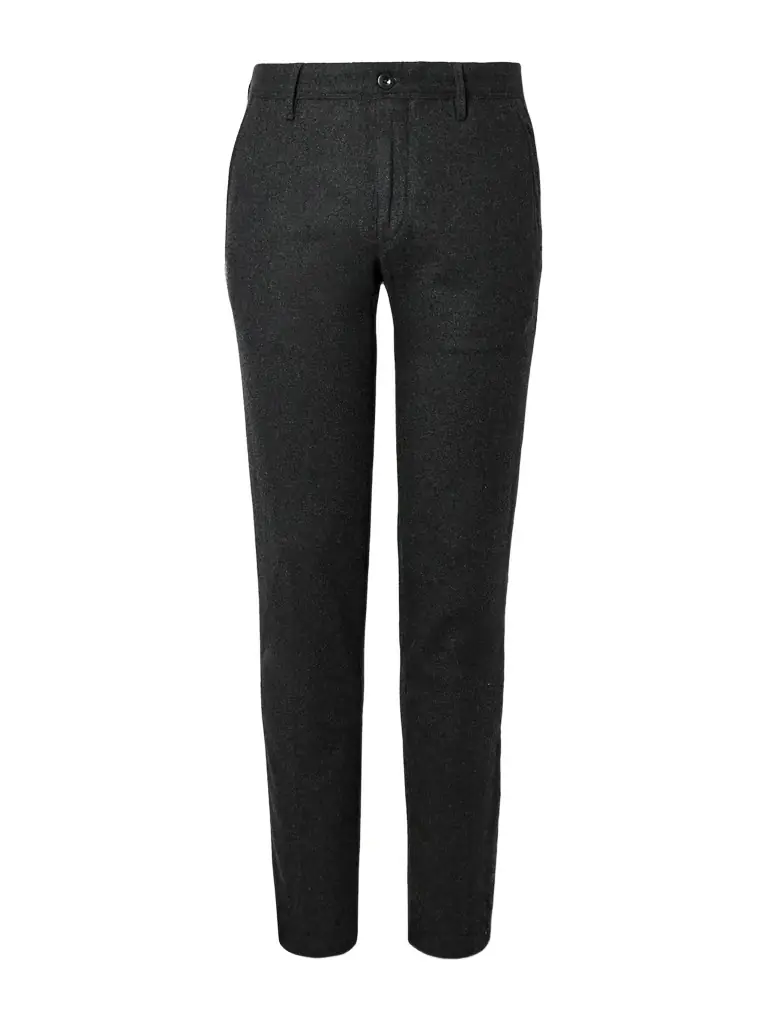 Incotex Incotex Slim-Fit Straight-Leg Virgin Wool-Blend Trousers - Men