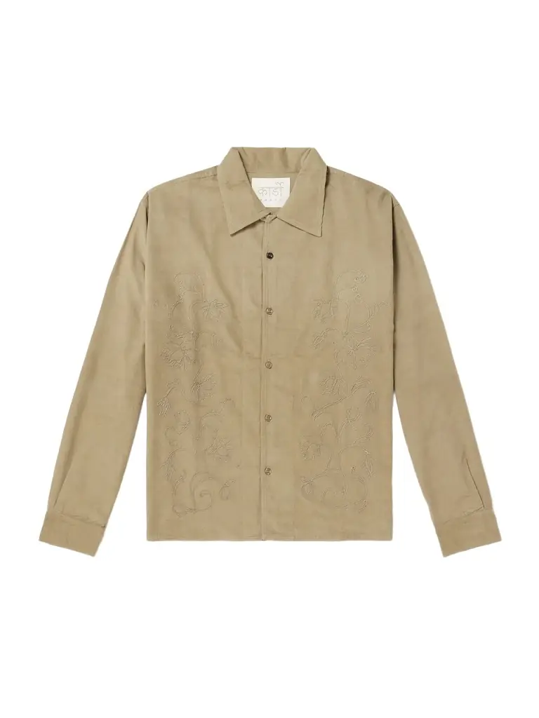 Kardo Chintan Embroidered Cotton Shirt - Men