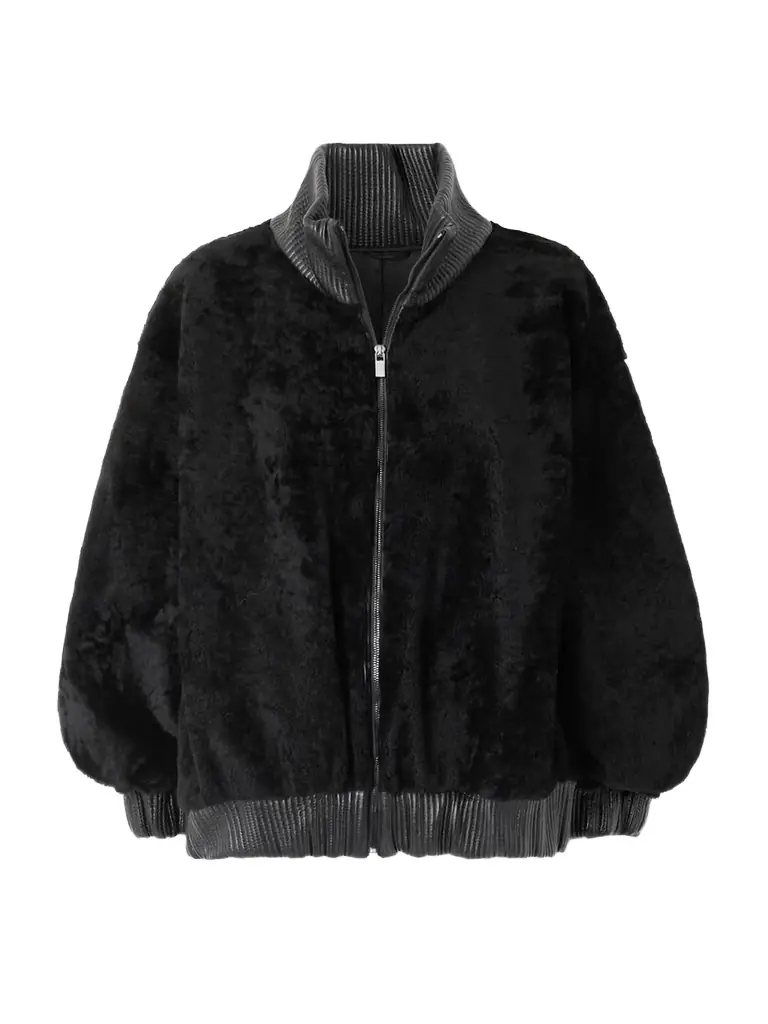 Magda Butrym Shearling Bomber Jacket