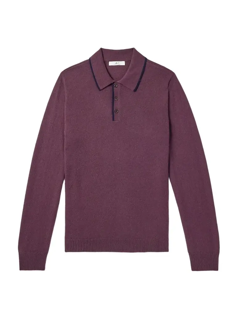 MR P. Cashmere Polo Sweater - Men