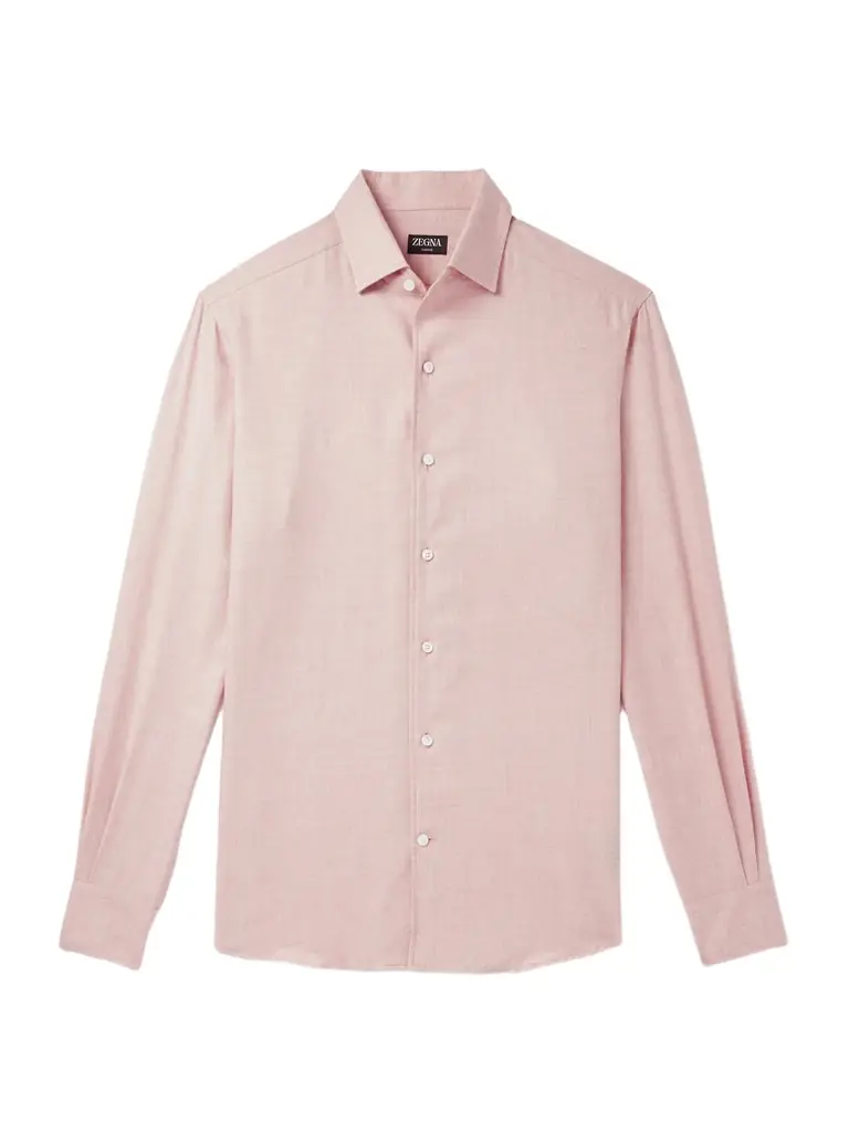 Zegna Cotton and Cashmere-Blend Shirt - Men