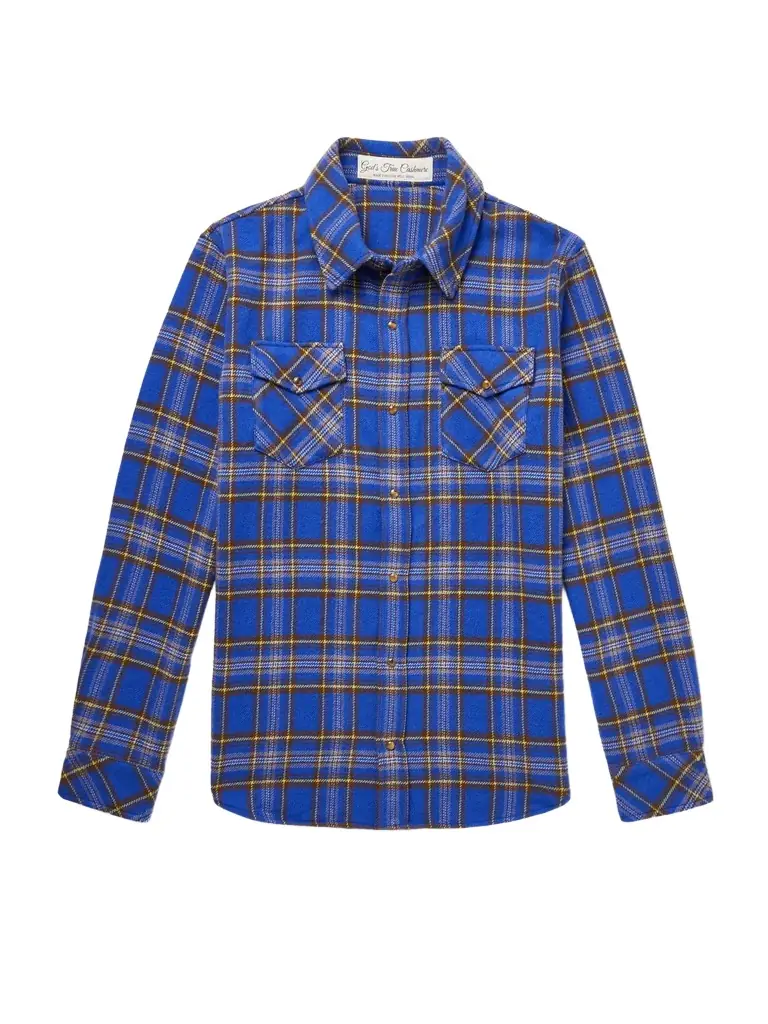 God's True Cashmere Checked Cashmere Shirt - Men