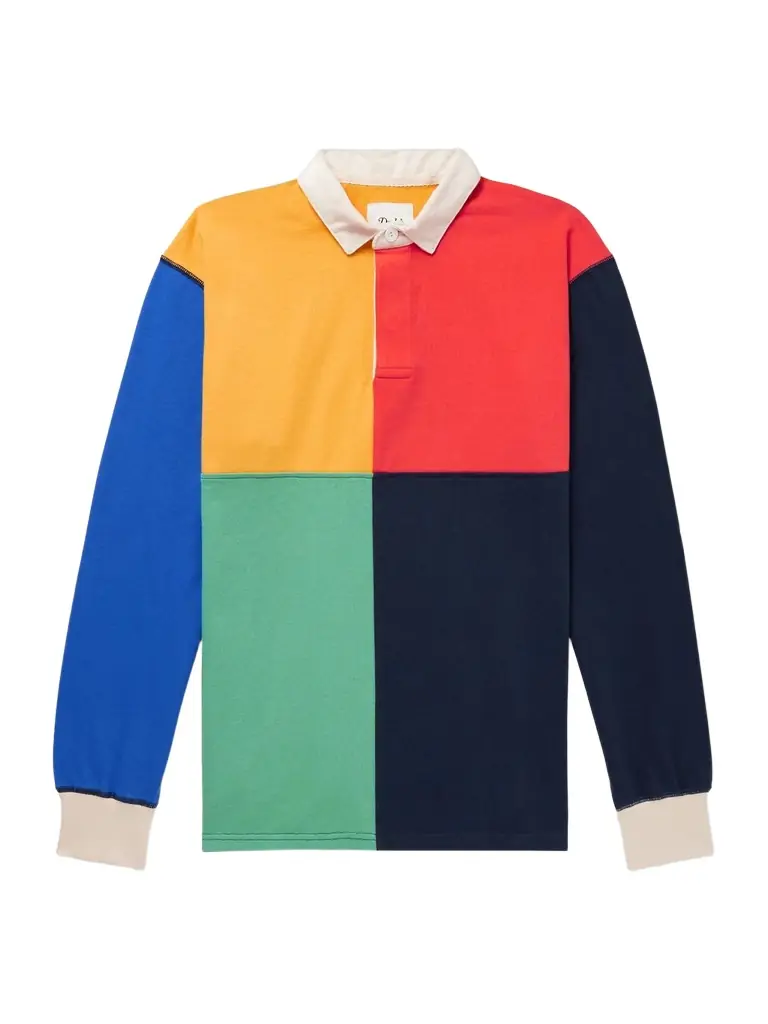 Drake's Colour-Blocked Cotton-Jersey Polo Shirt - Men