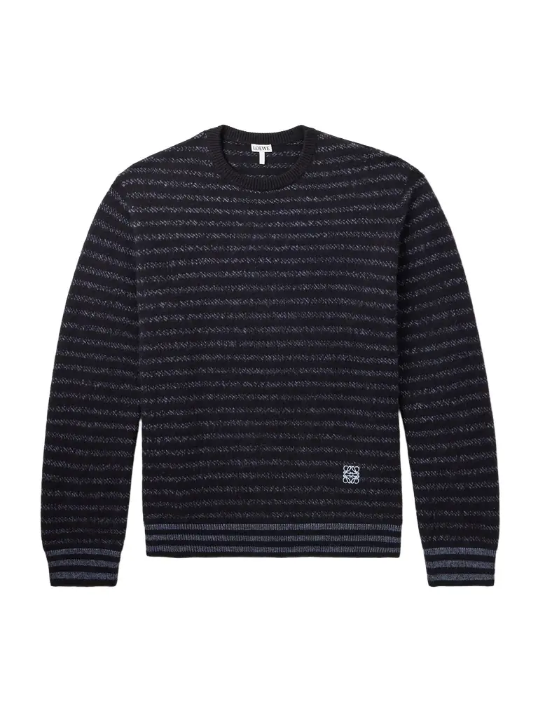 Loewe Striped Wool-Blend Sweater - Men