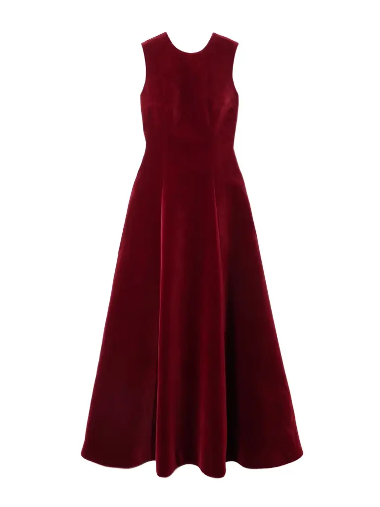 Emilia Wickstead Nodin Cotton-velvet Gown
