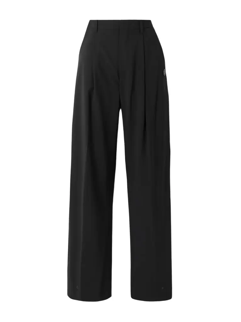 Moncler Genius + Edward Enninful Pleated Woven Wide-leg Pants