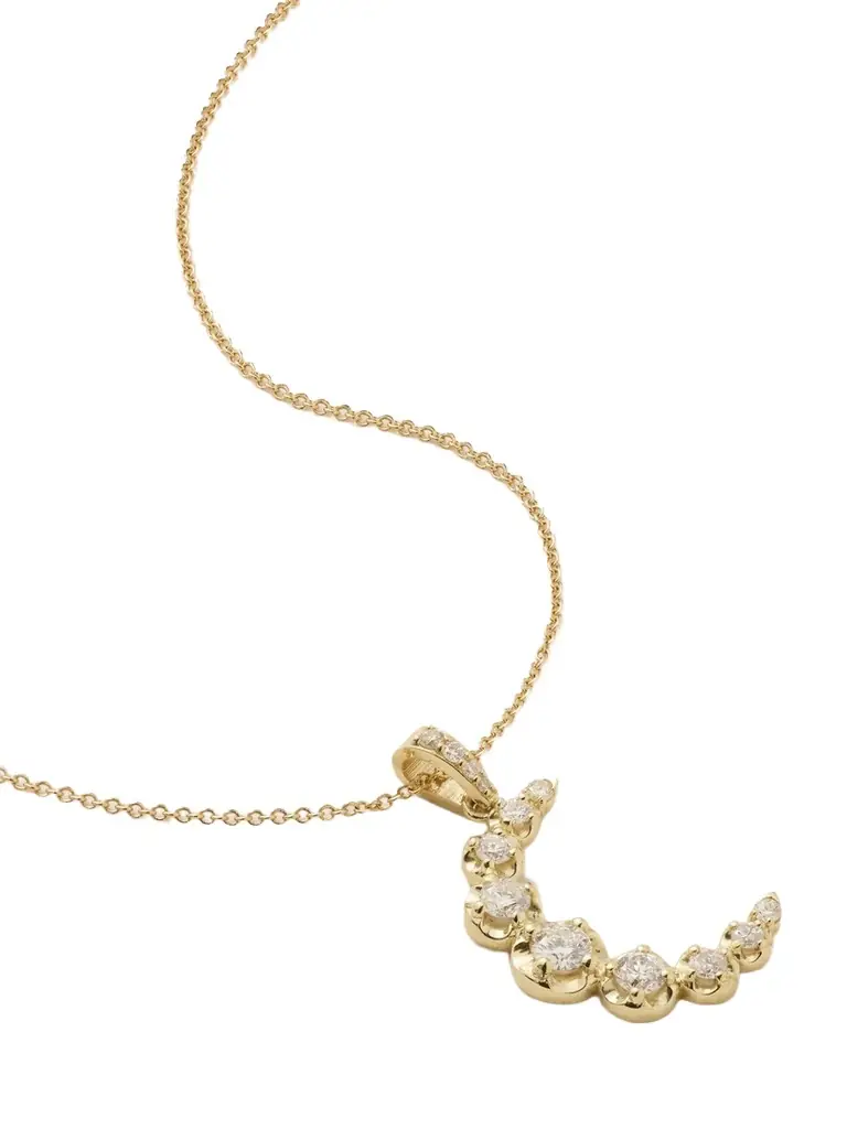 Jennifer Meyer Moon 18-karat Gold Diamond Necklace