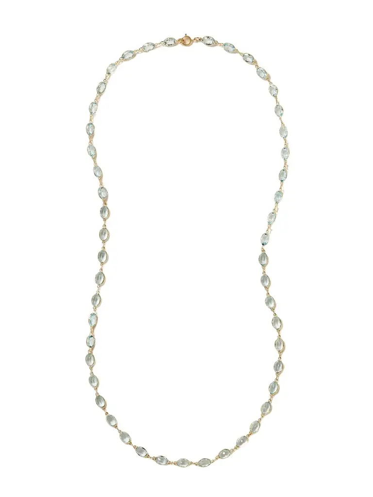 JIA JIA Chakra Gold Aquamarine Necklace