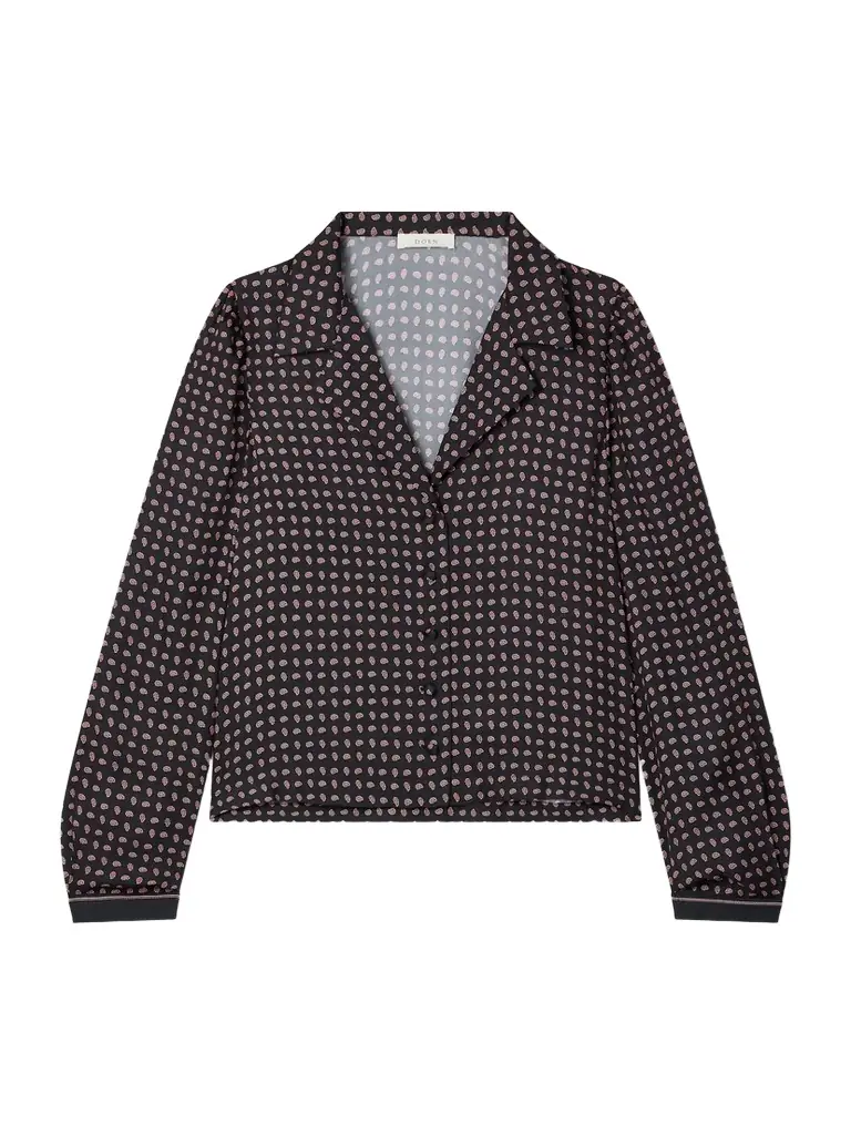 DÔEN Juliana Paisley-print Silk-blend Blouse