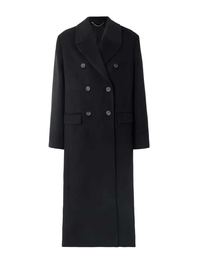 TOTEME Double-breasted Brushed Recycled-cashmere Coat
