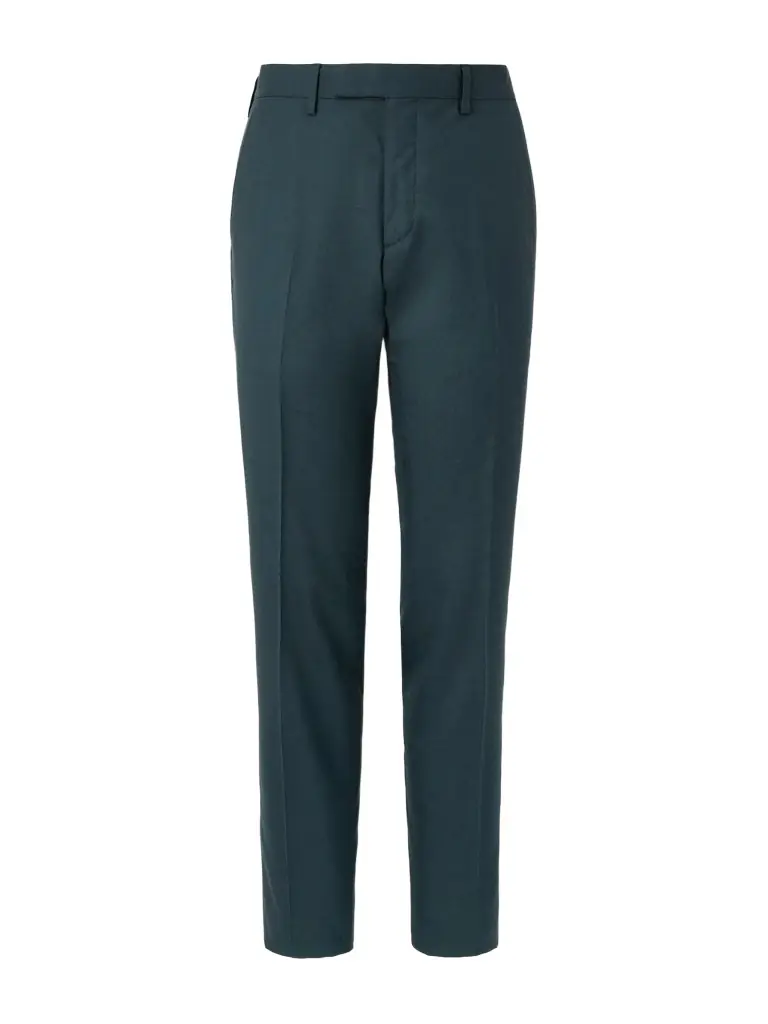 MR P. Slim-Leg Wool and Silk-Blend Suit Trousers - Men