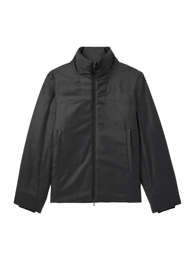 Sease Padded Virgin Wool and Silk-Blend Flannel Jacket - Men