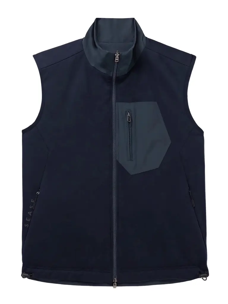 Sease Explorer Reversible Padded Virgin Wool-Blend Jersey and Micro-Ripstop Gilet - Men
