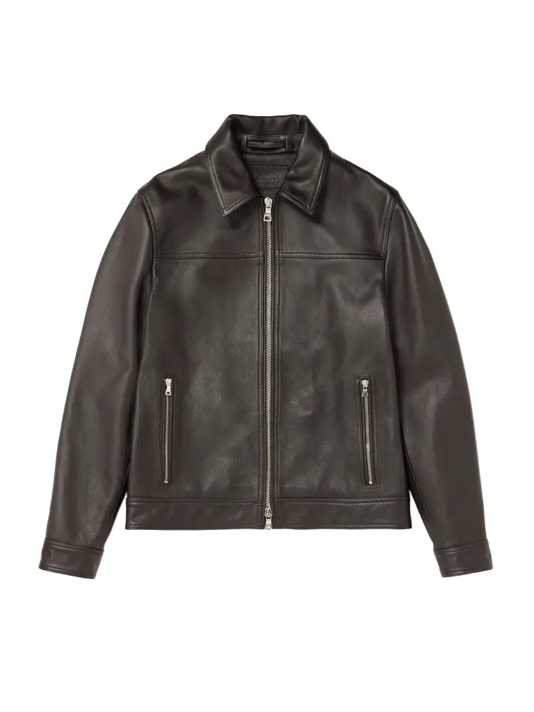 MR P. Full-Grain Leather Coach Jacket - Men