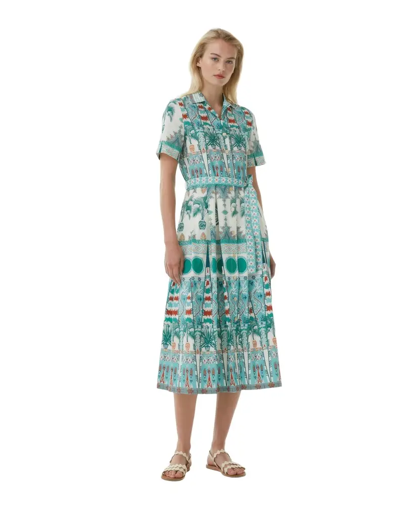 Emporio Sirenuse Claudia Dress in Tribal Botanic Print