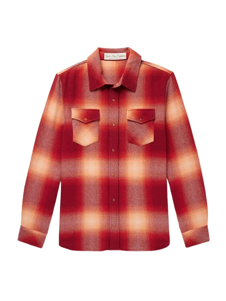 God's True Cashmere Checked Cashmere Shirt - Men